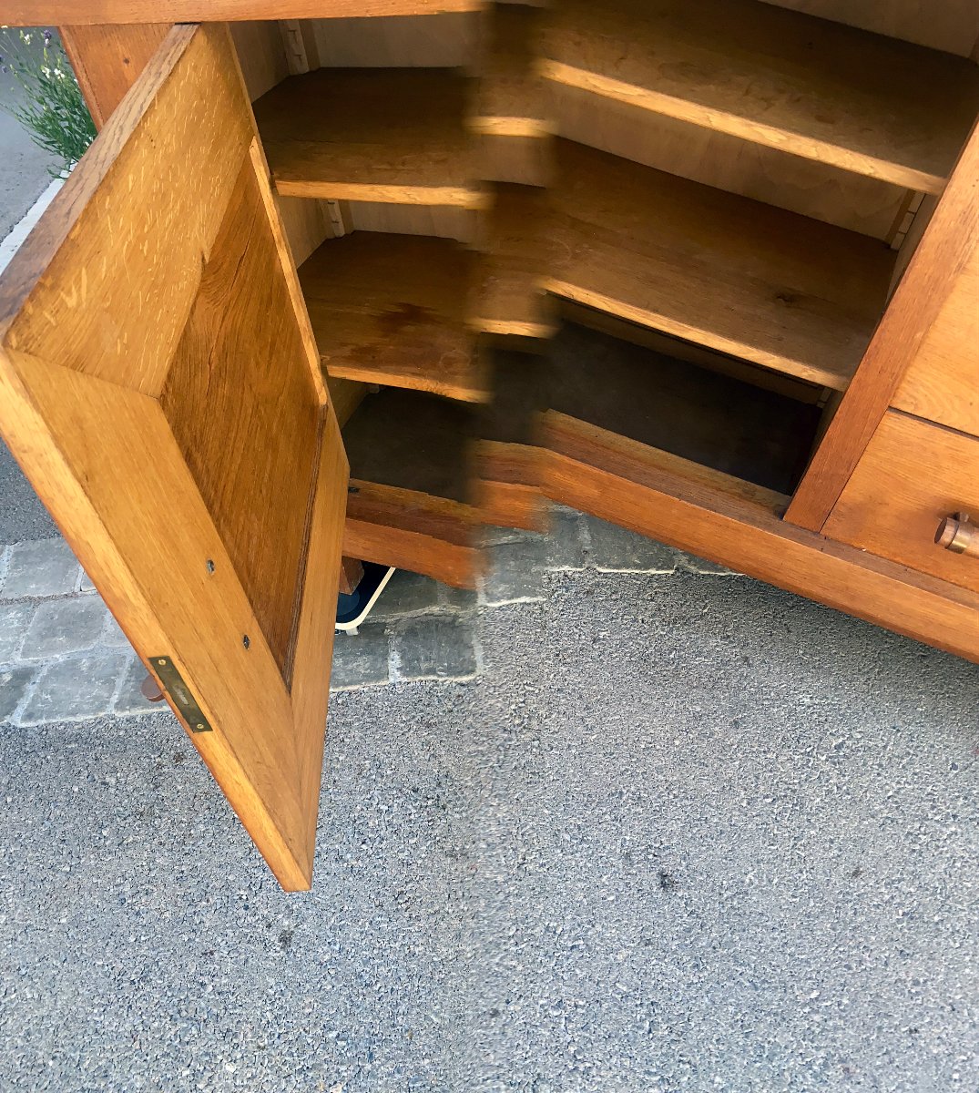 Charles Dudouyt (attributed To) Art Deco Oak Sideboard, Circa 1930–1940-photo-5