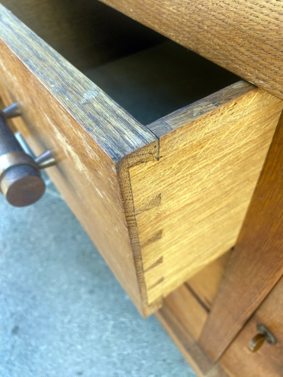 Charles Dudouyt (attributed To) Art Deco Oak Sideboard, Circa 1930–1940-photo-7