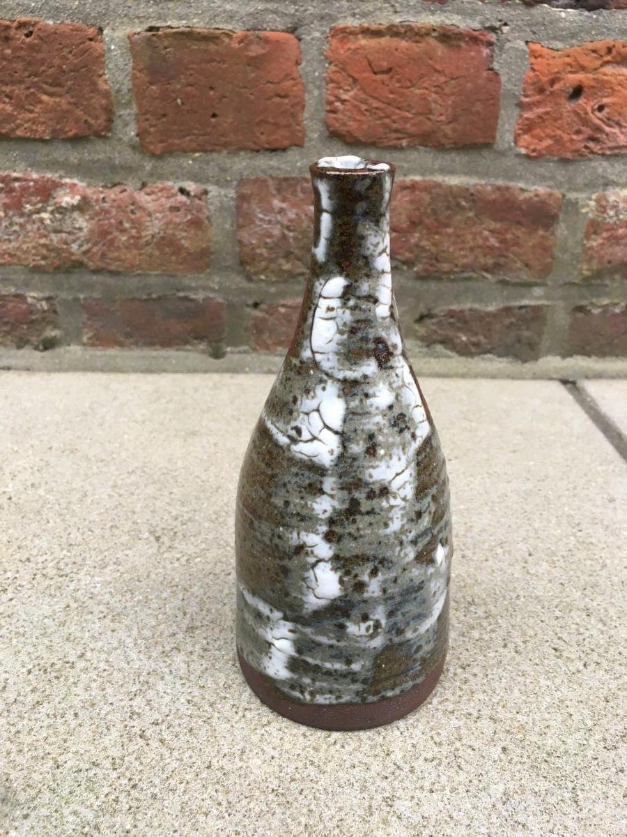 Geneviève Baptendier (1947–2014) Glazed Stoneware Vase, Saint-amand-de-puisaye, Circa 1960-photo-2