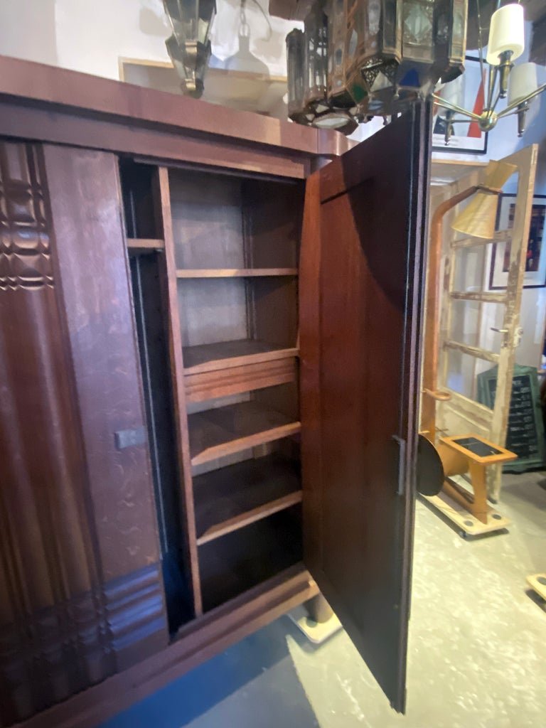 Charles Dudouyt , importante armoire  art déco , circa 1930/1940-photo-3