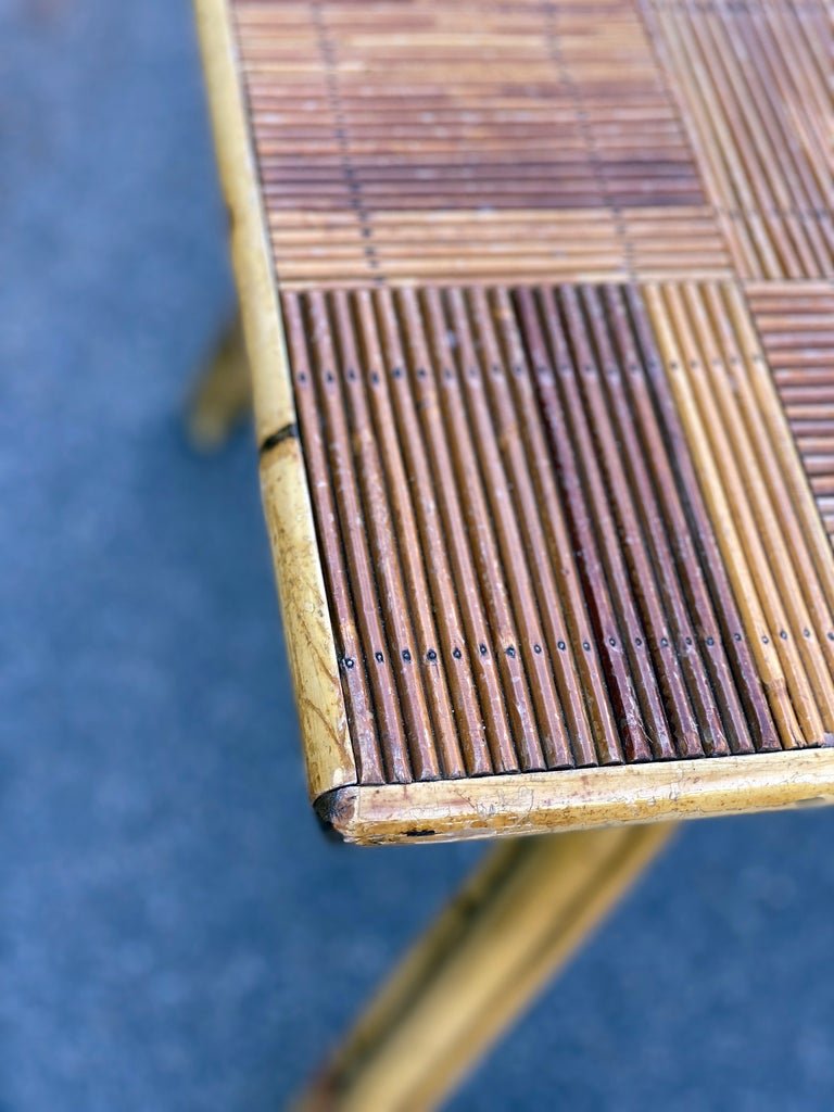 Adrien Audoux And Frida Minet, Table, Made Of Bamboo And Ceramic, Circa 1960–1970-photo-2