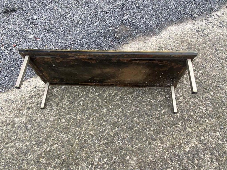 Coffee Table, Resin Top, Circa 1970, Giraudon Style, By De Fouquières-photo-5