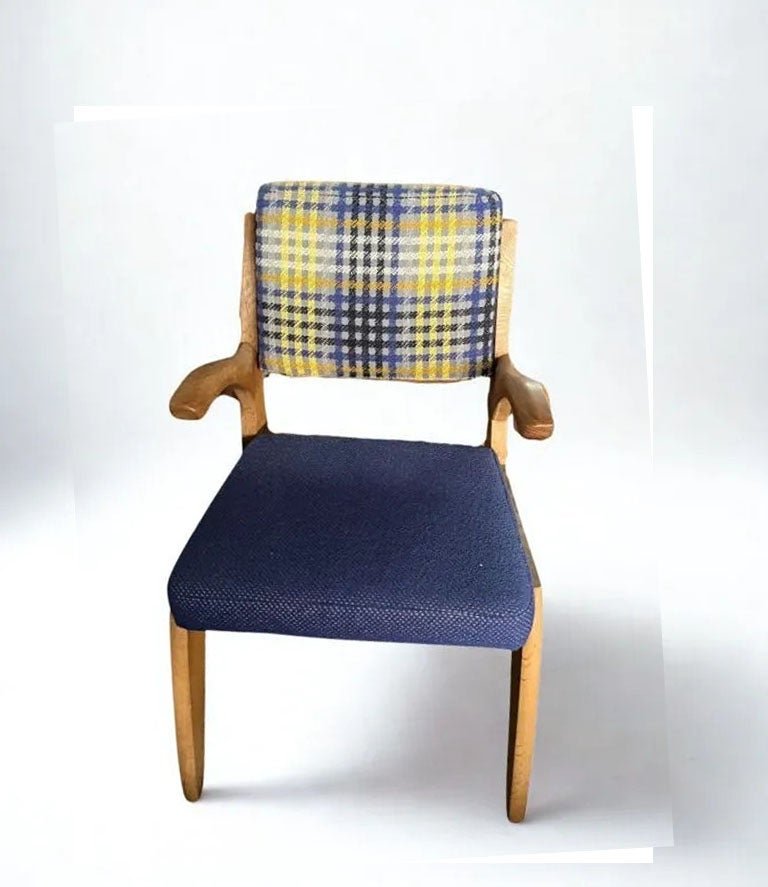 Guillerme et Chambron , fauteuil "Etudiant" Edition Votre Maison circa 1960-photo-2