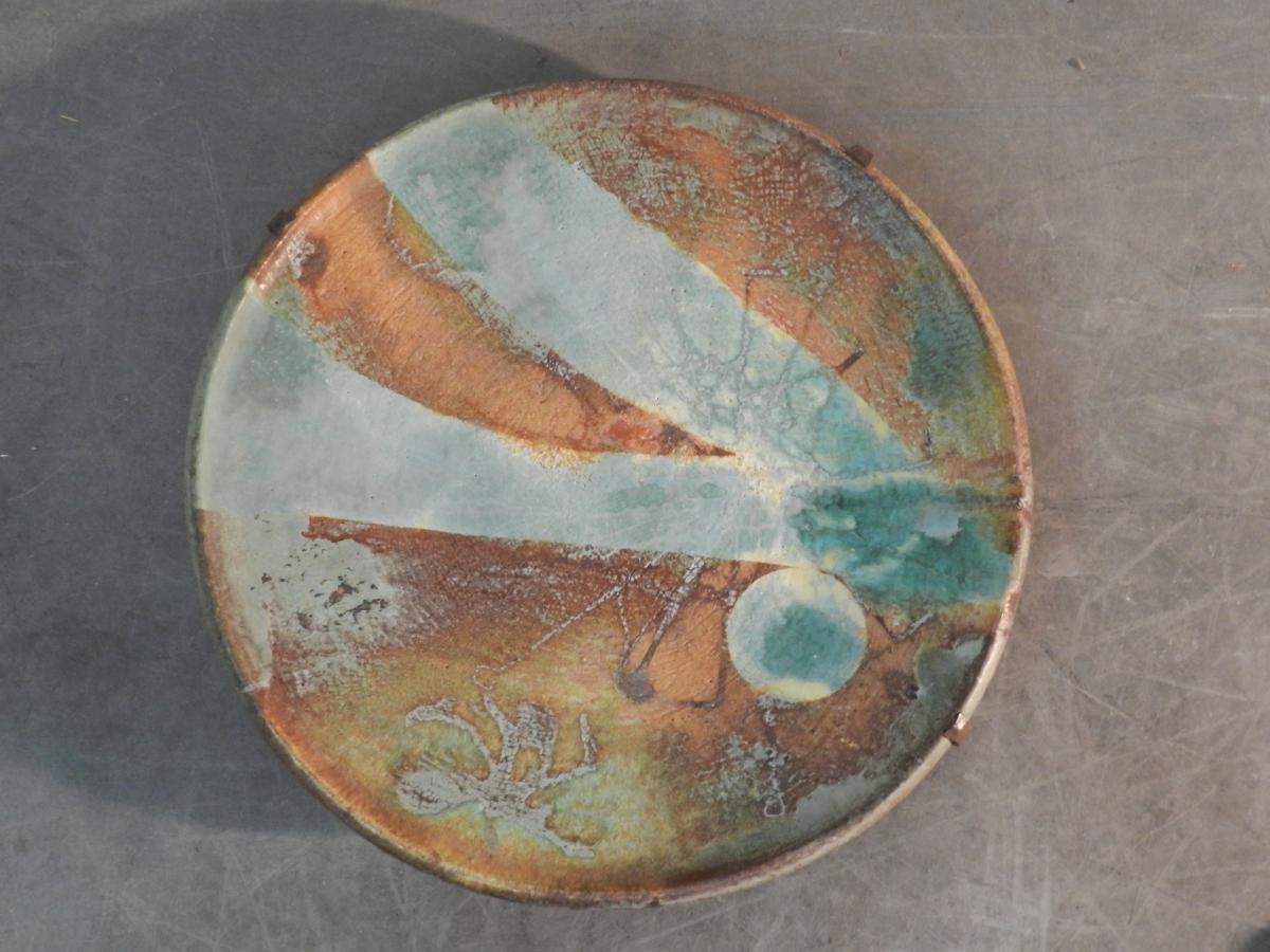 Madoura, Very Large Ceramic Dish, Attributed To Suzanne Ramie-photo-2