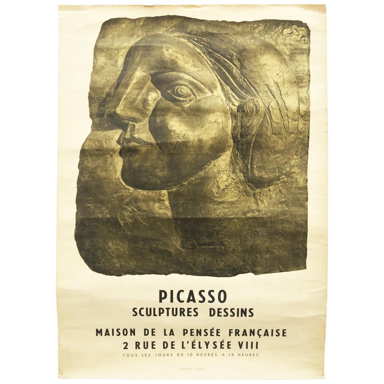 Pablo Picasso, Vintage Poster,, For An Expo In 1958