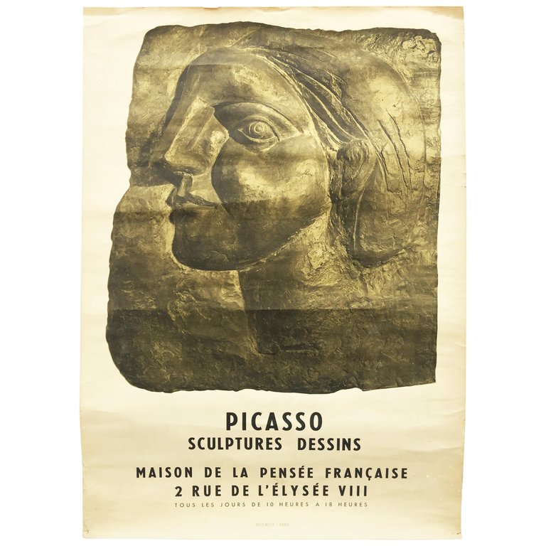 Pablo Picasso, Affiche d'époque,  , Pour Une Expo En 1958