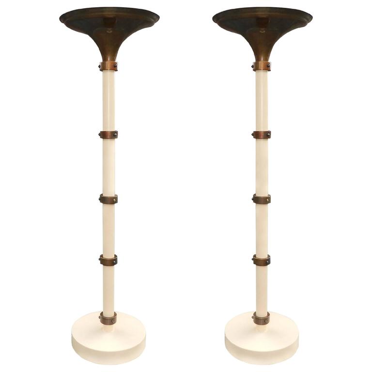 Maison Romeo Paris, Pair Of Floor Lamps 1970 Inspired By Eugene Printz