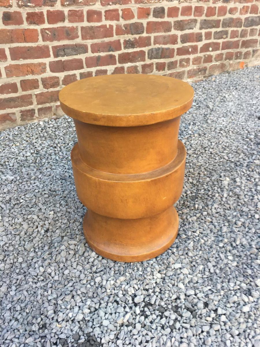 Art Deco Brutalist Stool Circa 1950/1960-photo-4