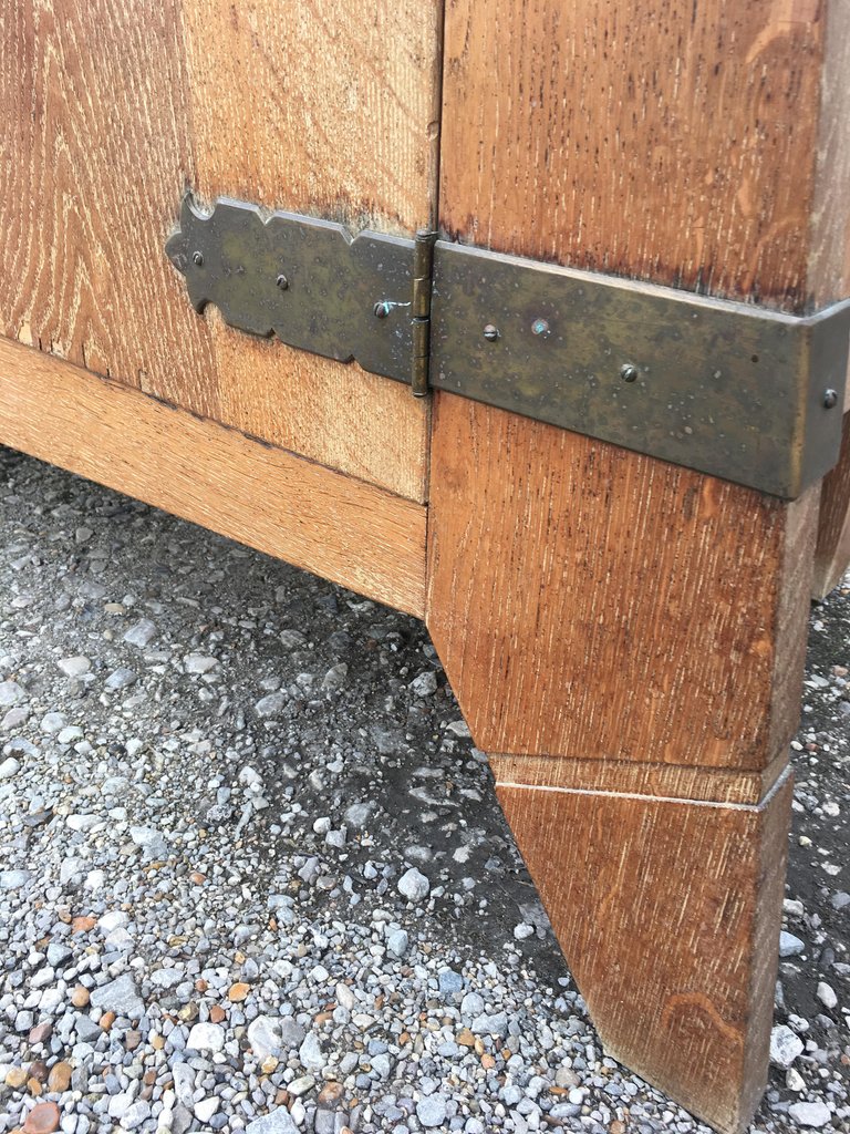 Original Art Deco Sideboard In Oak Circa 1940/1950-photo-4