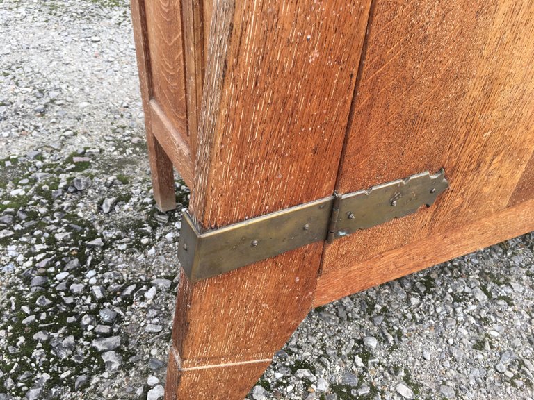 Original Art Deco Sideboard In Oak Circa 1940/1950-photo-3