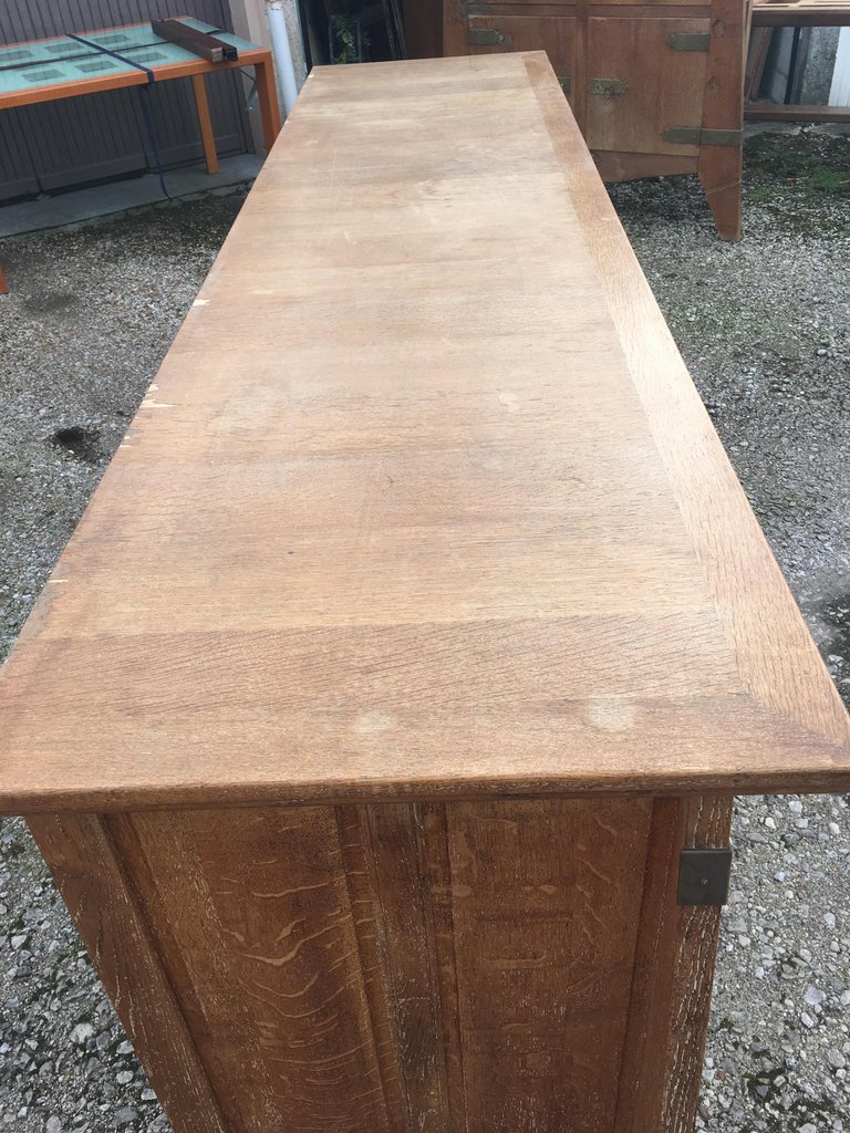 Original Art Deco Sideboard In Oak Circa 1940/1950-photo-5