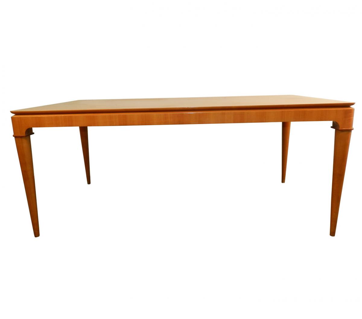 Design Italien Circa 1950/1960 Table En Merisier Estampillée D.p-photo-3