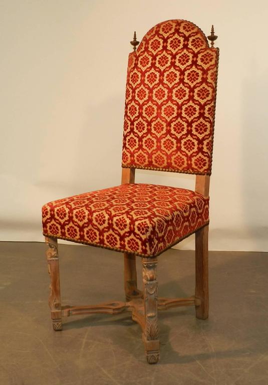 Suite 6 Neo Classic Chairs In Bleached Oak Circa 1940-photo-3