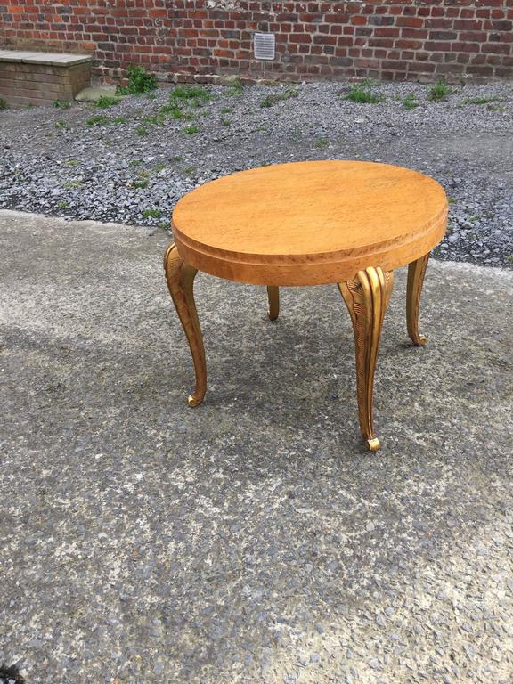 Maison Jansen, Art-deco Pedestal In Veneer Of Lemon And Wood Dore-photo-2