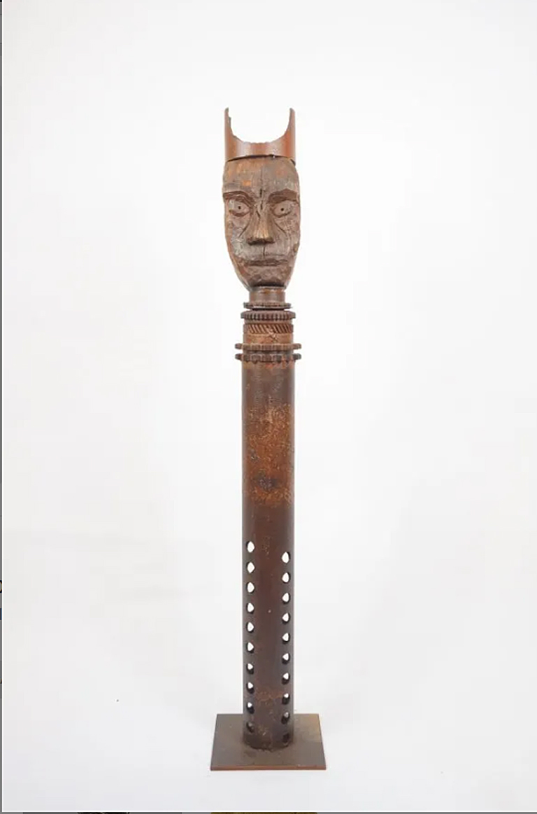 Guylaine Guy (1929) The King. Metal Assembly. Height 124 Cm.