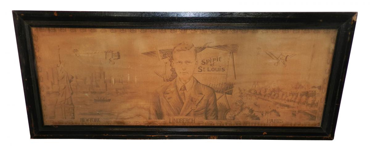 Old Art Deco Commemorative Tapestries. Crossing The Atlantic-photo-3