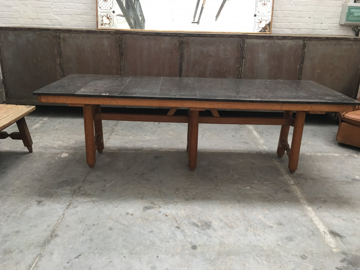 Guillerme Et Chambron Rare Table  Edition Votre  Maison  circa 1970-photo-5