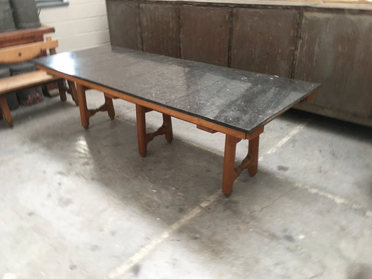 Guillerme Et Chambron Rare Table  Edition Votre  Maison  circa 1970-photo-6