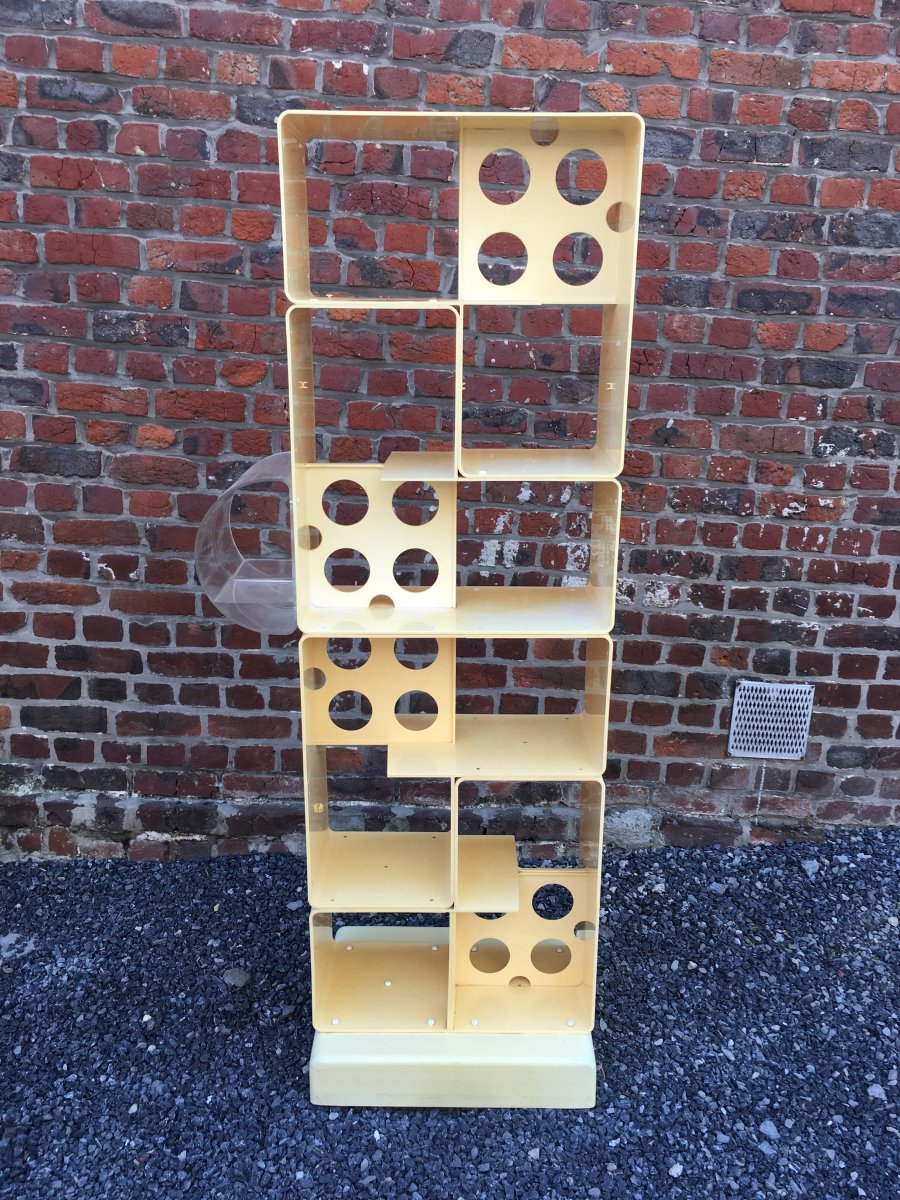Etagere Vintage En Plastique , Anciennement Pour Produits De l'Oréal, Circa 1970-photo-2