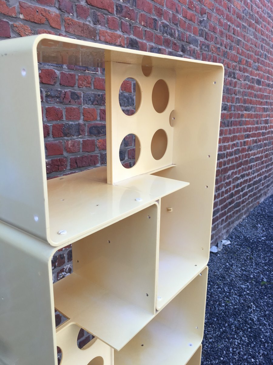Etagere Vintage En Plastique , Anciennement Pour Produits De l'Oréal, Circa 1970-photo-4