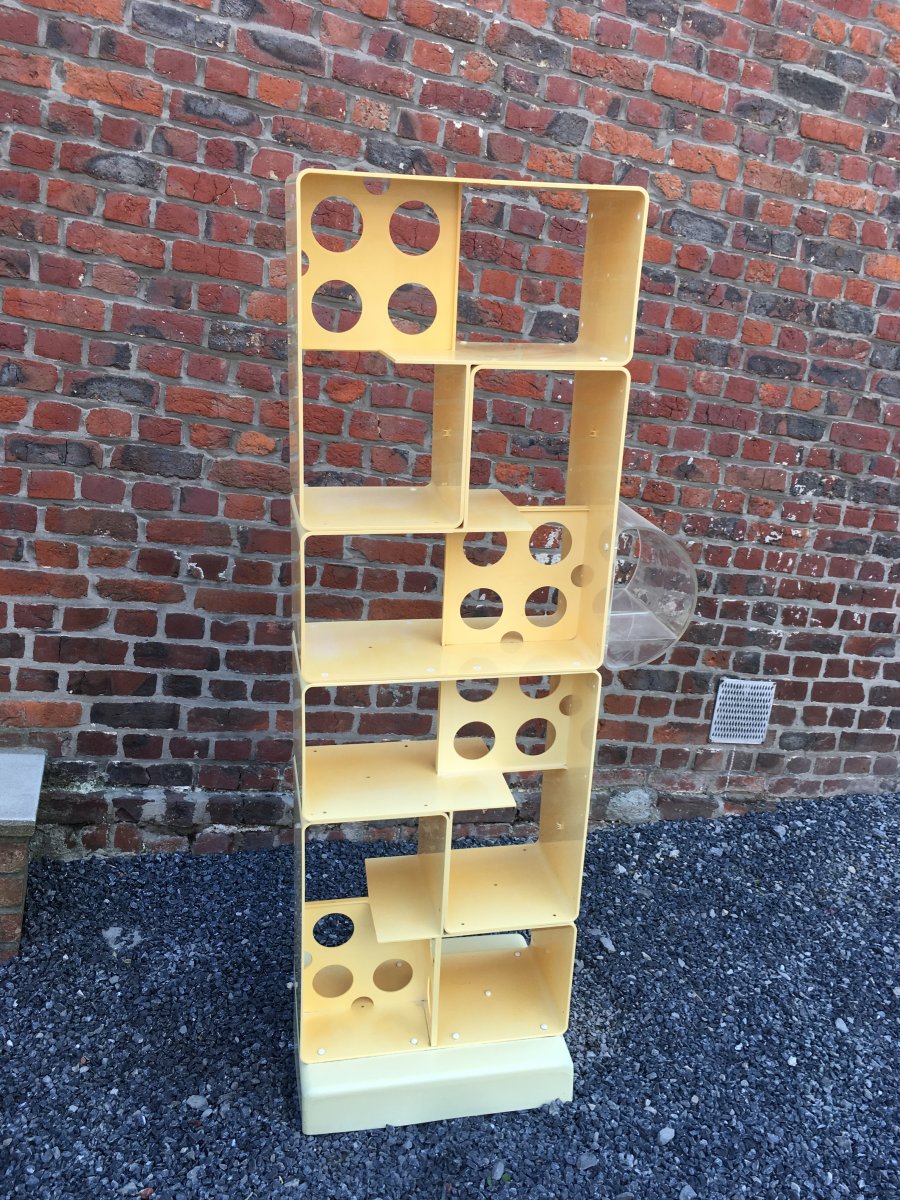 Etagere Vintage En Plastique , Anciennement Pour Produits De l'Oréal, Circa 1970-photo-6