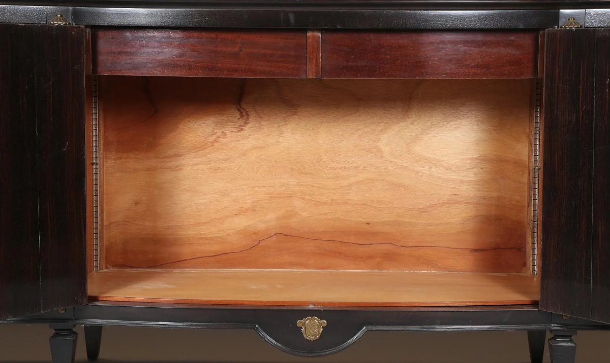 Art Deco Sideboard In Rosewood And Blackened Wood, In The Taste Of André Arbus, Circa 1940-photo-6