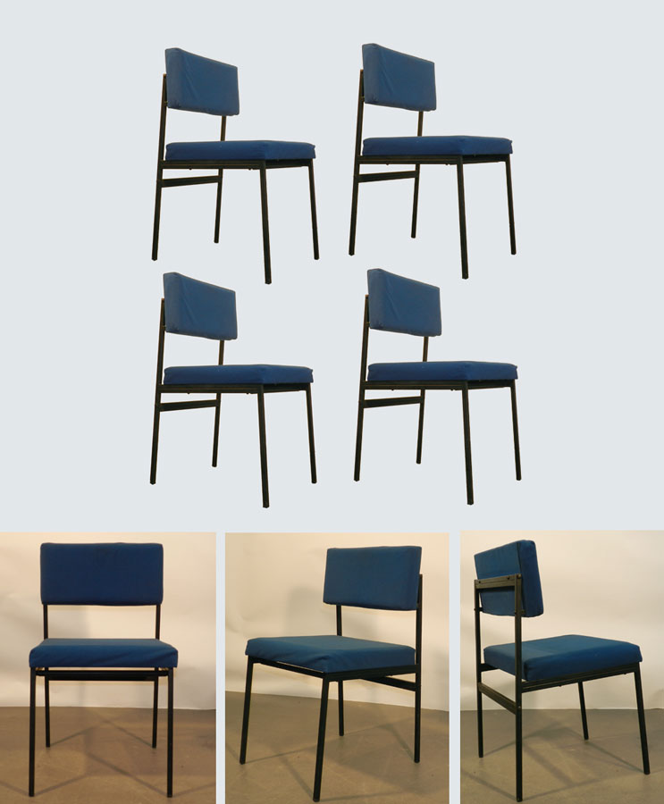 Gerard Guermonprez, Suite 4 Chairs 1950