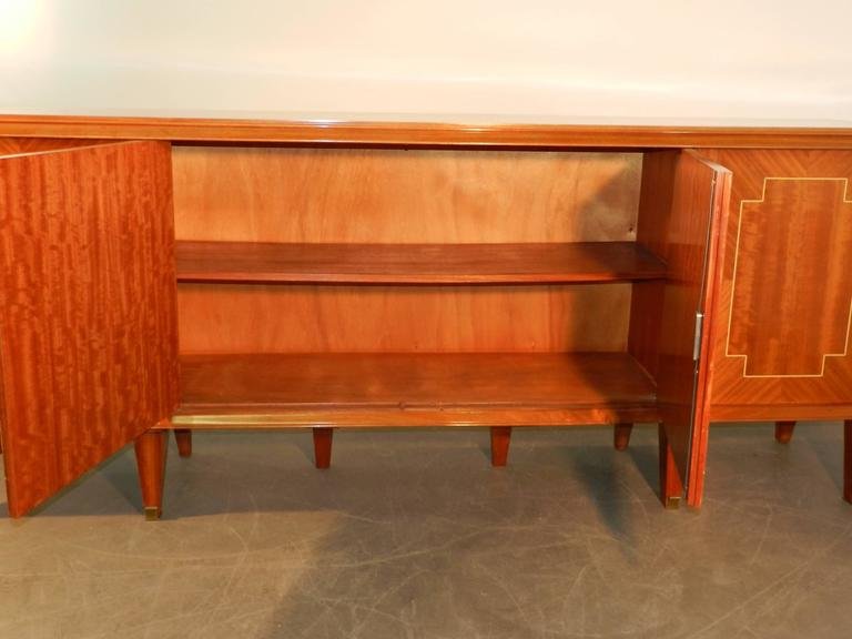 Large Art Deco Mahogany Sideboard Around 1940-photo-3