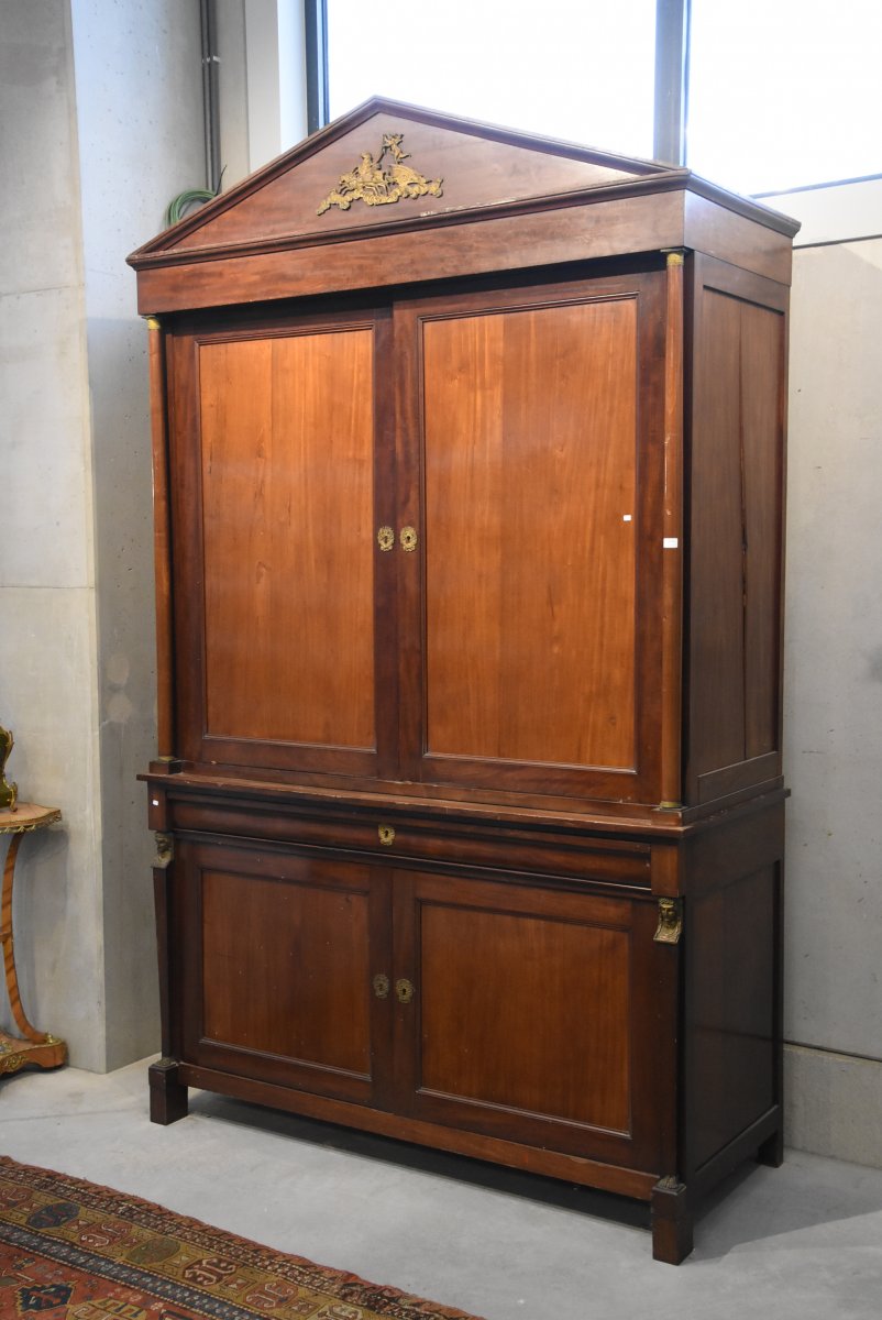 Two-body Period Empire Mahogany (ht 285 X 175 X 70cm)