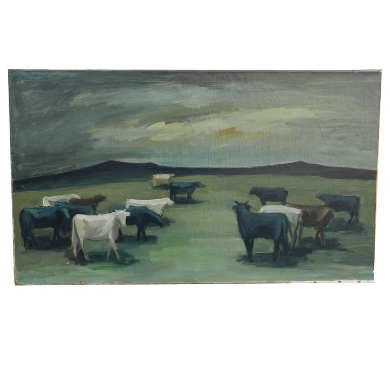 Paul Georges Klein (1909-1994) Oil On Canvas, Circa 1970