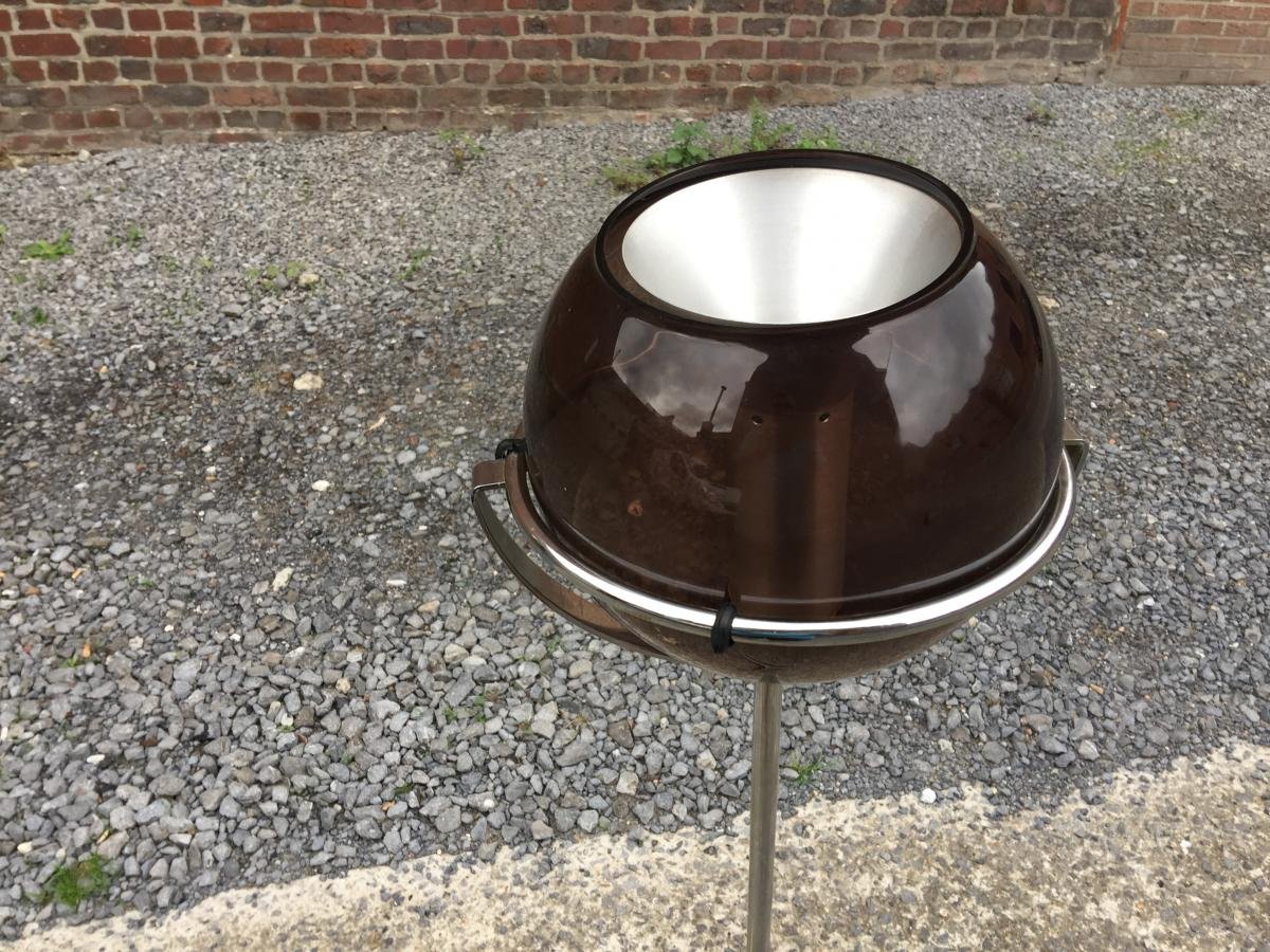 Frank Ligtelijn For Raak, Floor Lamp, Adjustable Globe Circa 1960-photo-3