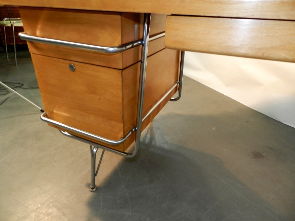 Heywood Wakefield Trimline Desk & Chair Kem Weber Design : U.s.a Period: 1950 -photo-2