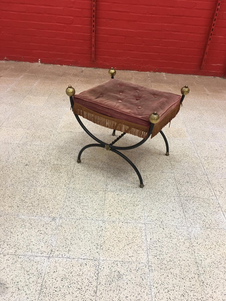 Pair Of Curules Stools Circa 1950/1960-photo-2