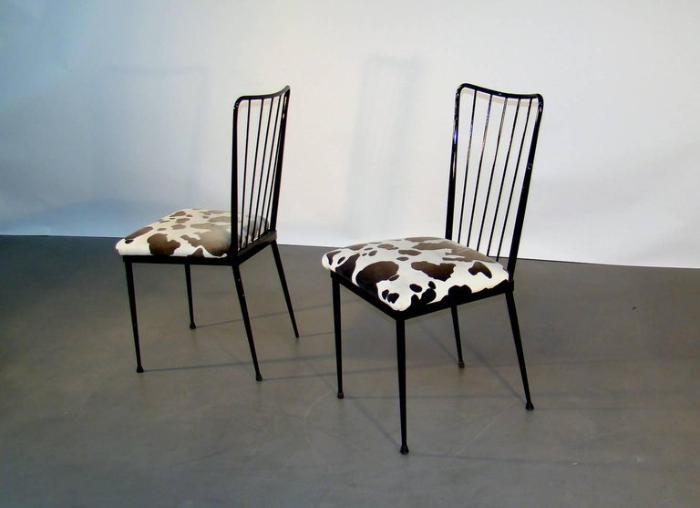 Suite Of 4 Chairs In The Style Of Colette Gueden, Circa 1960-photo-2