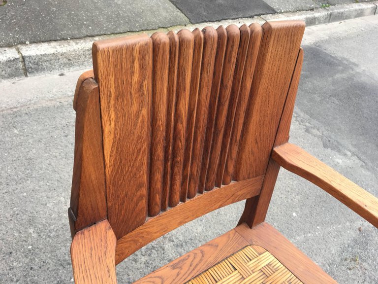 Charles Dudouyt , 2 Fauteuils Art Deco Circa 1940 -photo-1