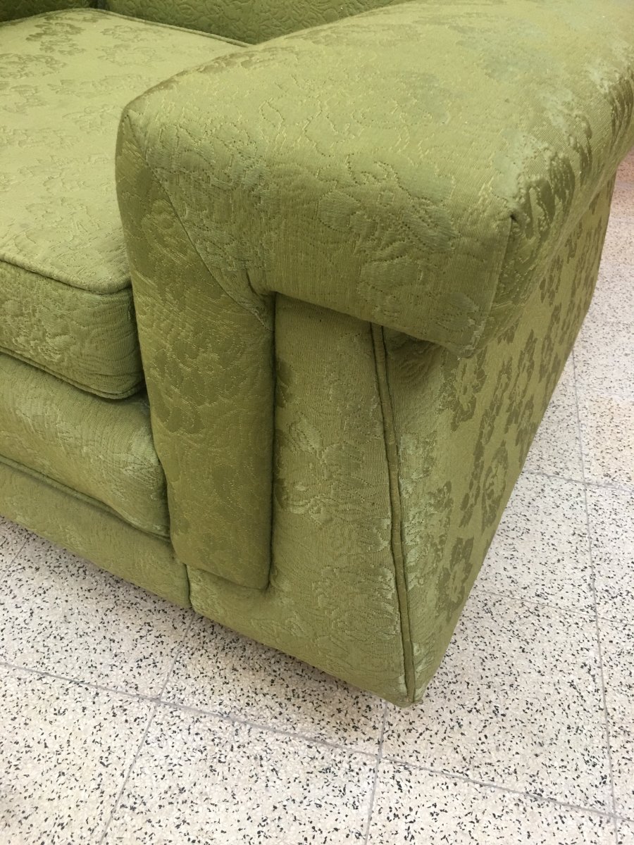 Rare Vintage Armchairs With Their Original Fabric, Usa Origin Circa 1950-photo-6