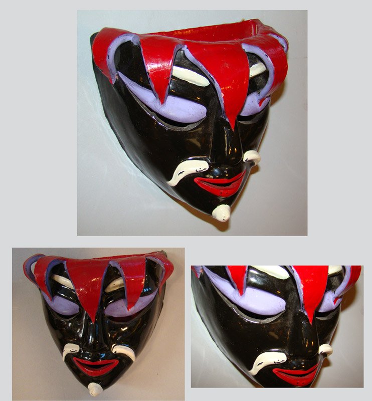 Michel Rivière, Atelier Claude Tabet, Ceramic Mask, Circa 1950/1960-photo-3