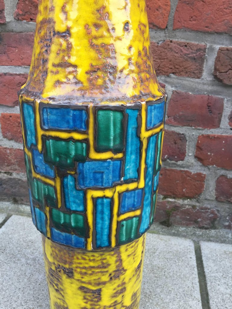 Large Ceramic Vase Circa 1960-photo-2