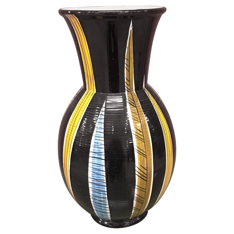 Saint Clement, Grand Vase En Ceramique Circa 1960