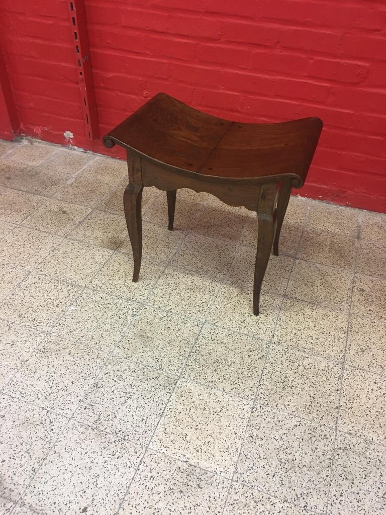 Charles Dudouyt (1885-1946) Art Deco Oak Seat, Circa 1930/1940, Signed-photo-4