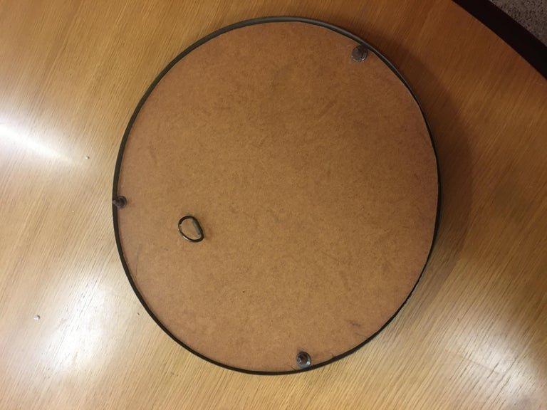 Hammered Copper Mirror Circa 1950-photo-1