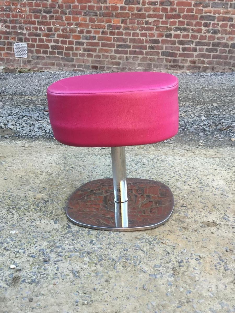 Suite Of 5 Stools Pop Vintage Circa 1970/1980, Very Good Condition-photo-4