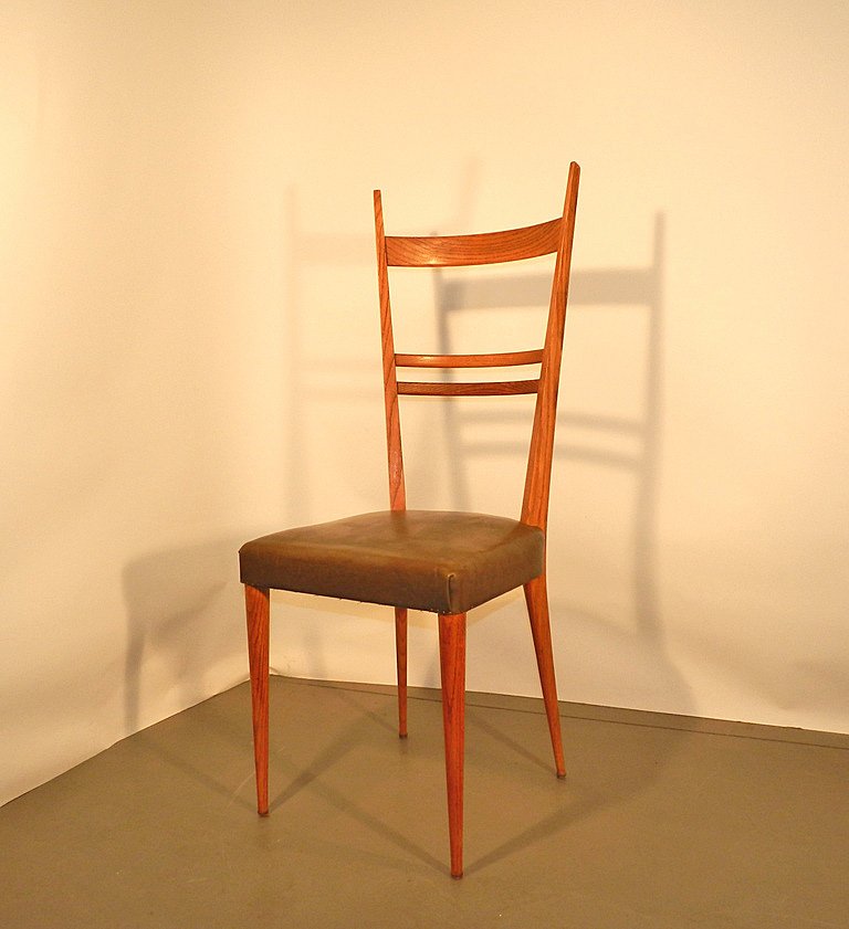 Suite Of Chairs Gio Ponti Style, Edition Rozet Circa 1950-photo-4