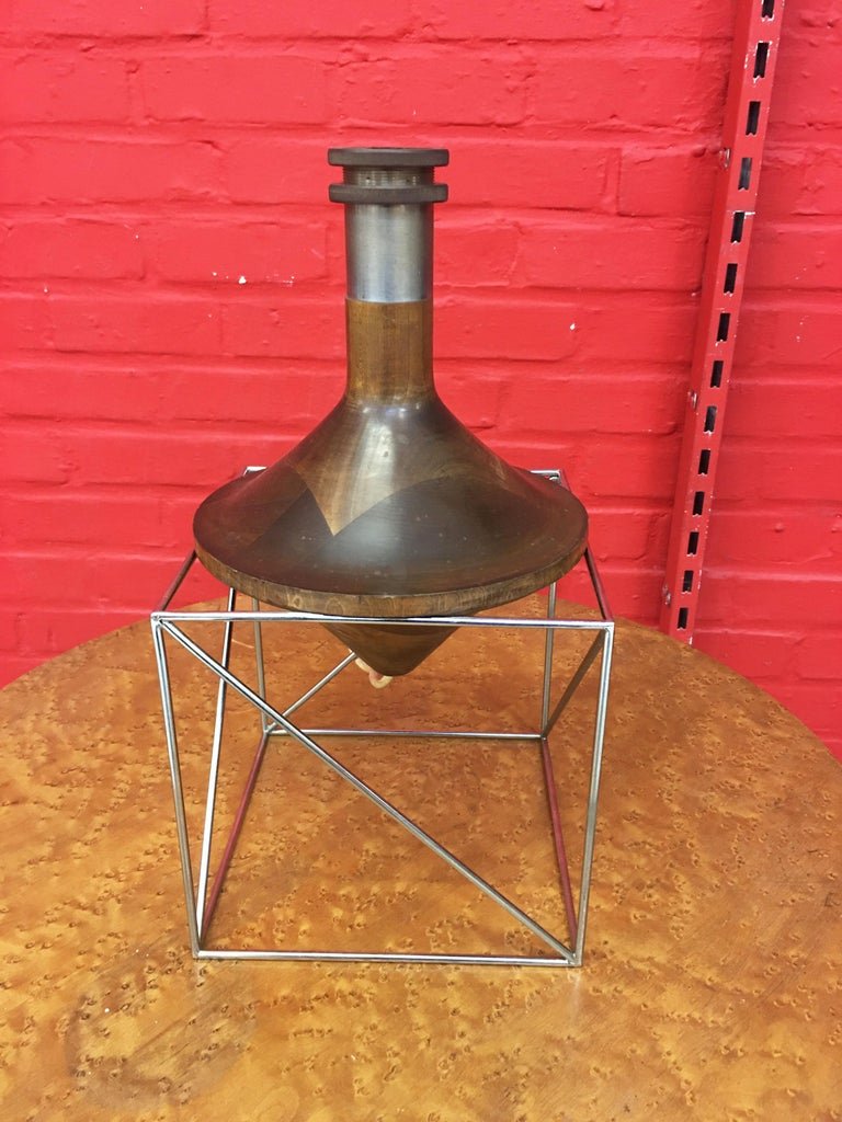 Rare Lampe Diabolo,  Attribuée à Max Sauzé Circa 1970-photo-2