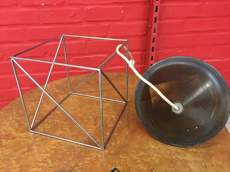 Rare Diabolo Lamp, Attributed To Max Sauzé Circa 1970-photo-7