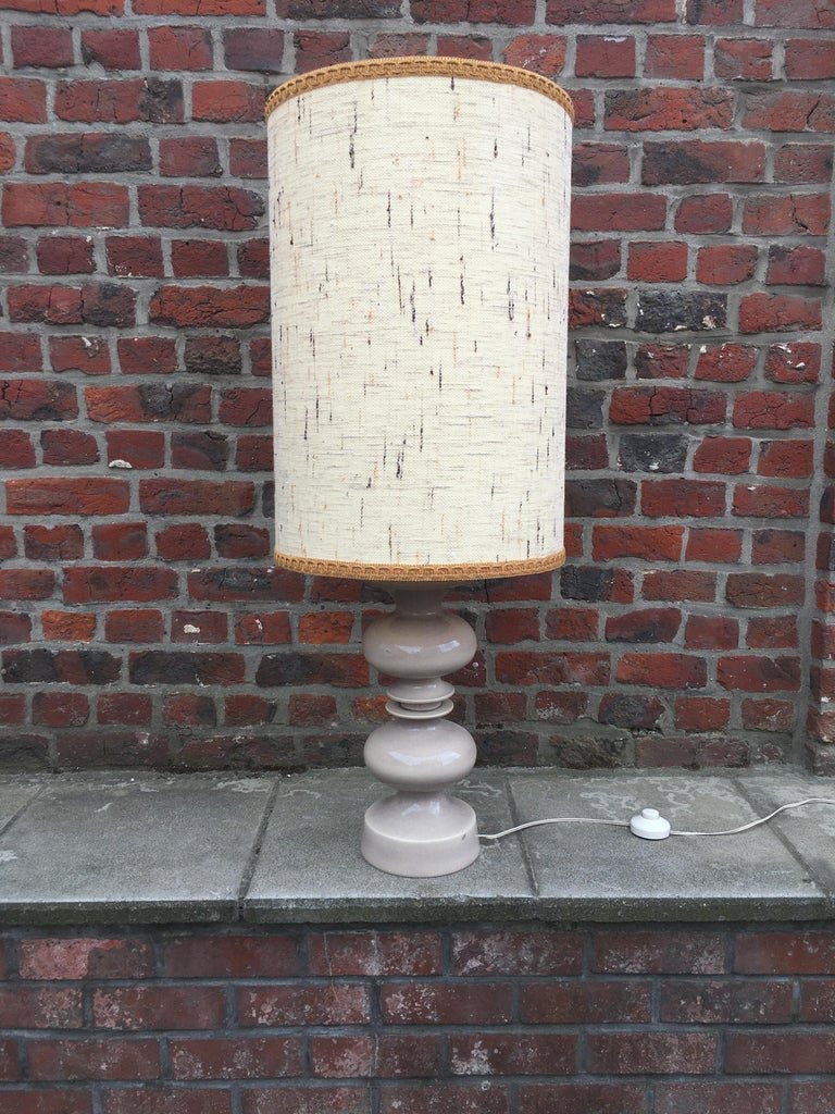 Large Ceramic Lamp, Circa 1950/1960-photo-3