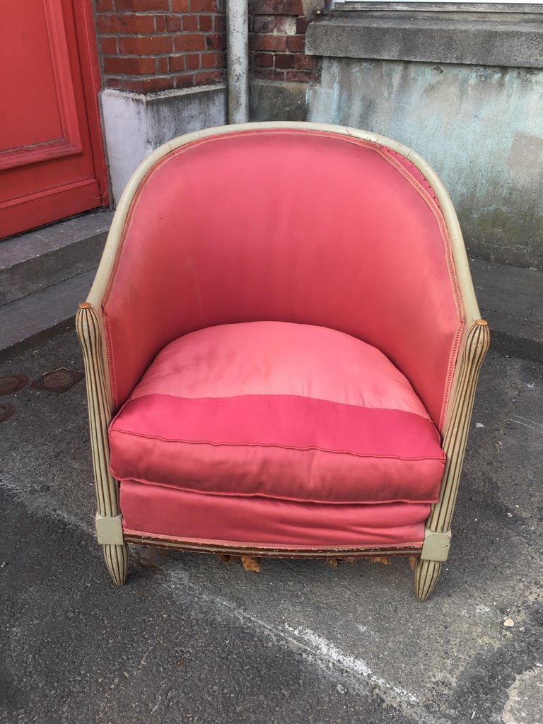 Fauteuil Art Deco Vers 1925 , A Restaurer-photo-3