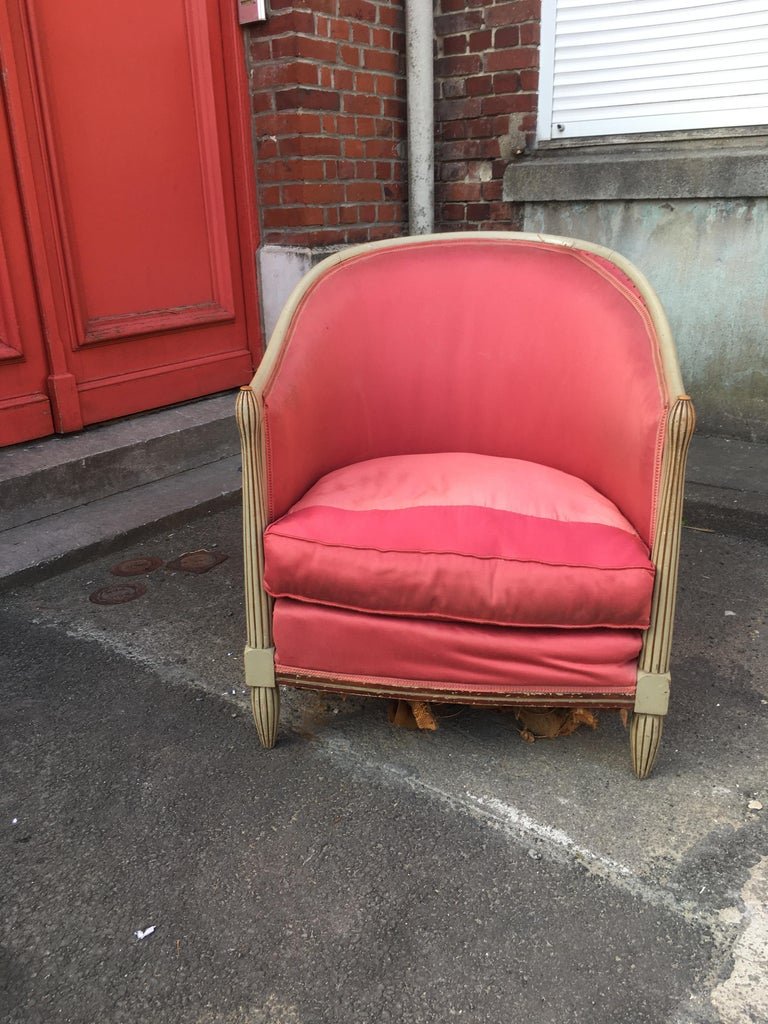 Fauteuil Art Deco Vers 1925 , A Restaurer-photo-2