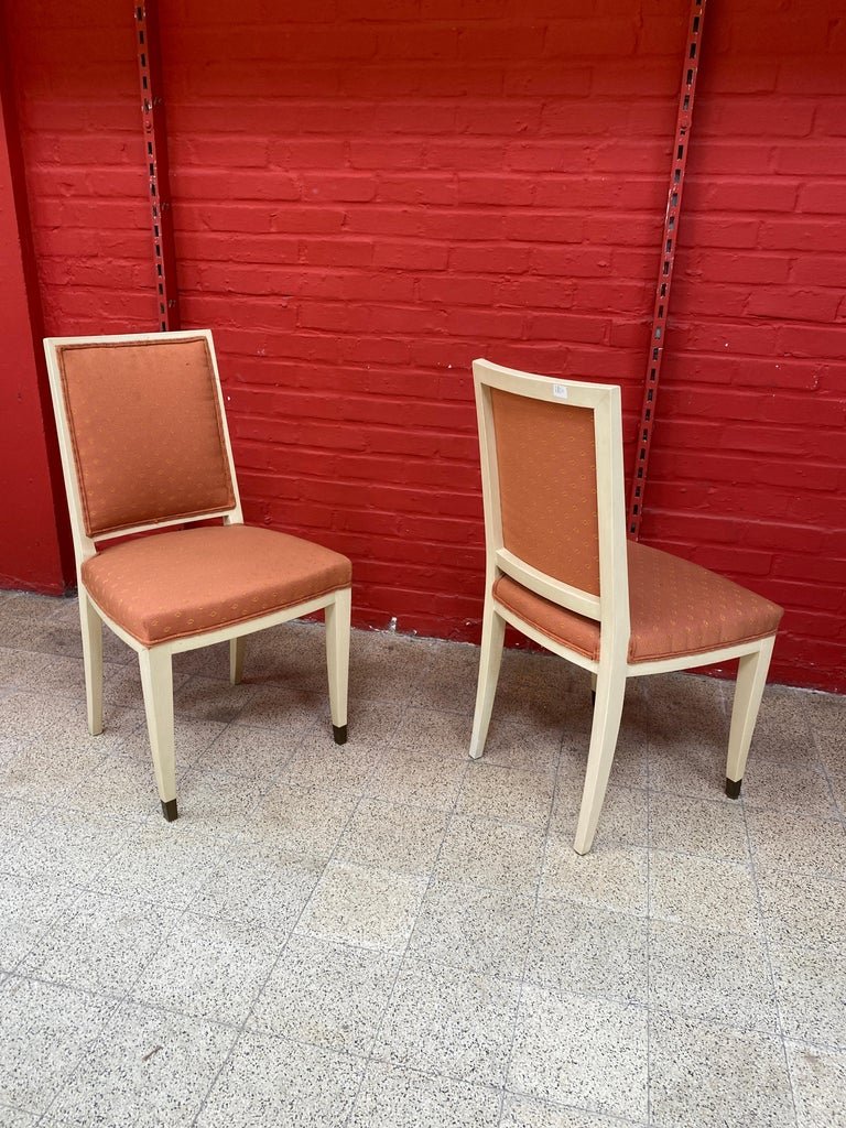 6 Art Deco Chairs In The Style Of Andre Arbus-photo-4