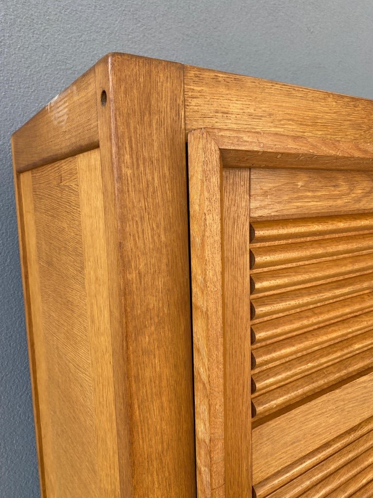 Guillerme Et Chambron, Grande Armoire En Chêne Japonisante,  Edition Votre Maison, Circa 1970-photo-4